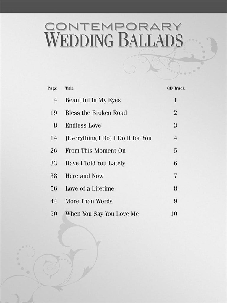 Contemporary Wedding Ballads
